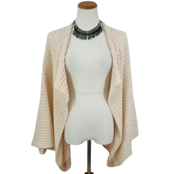 Pink Two Toned Open Knit Kimono Cardigan | Coastal Cowgirl Balletcore Boho Luxe - Picture 2 of 10